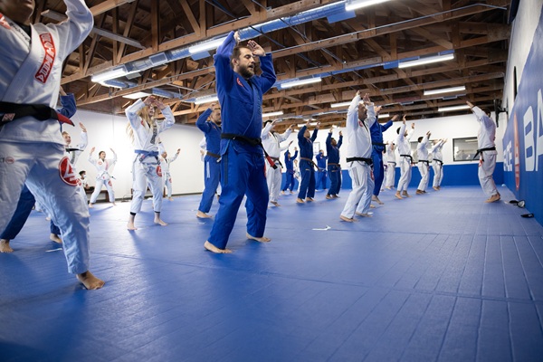 BJJ training Gracie Barra Santa Ana California
